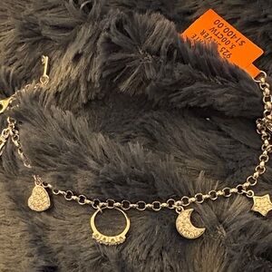 Elegant Silver Charm Bracelet